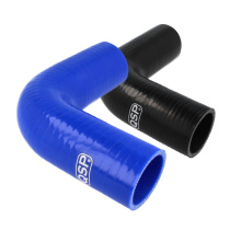 Silikonslang - 90° Böj - Svart / Blå QSP Products